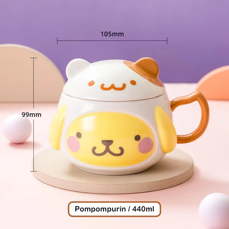 Sanrio Cute Embossed Mug with Lid