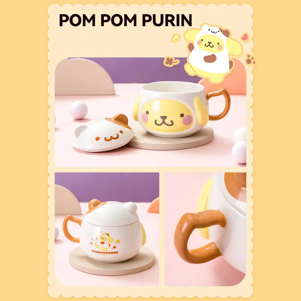 Sanrio Cute Embossed Mug with Lid