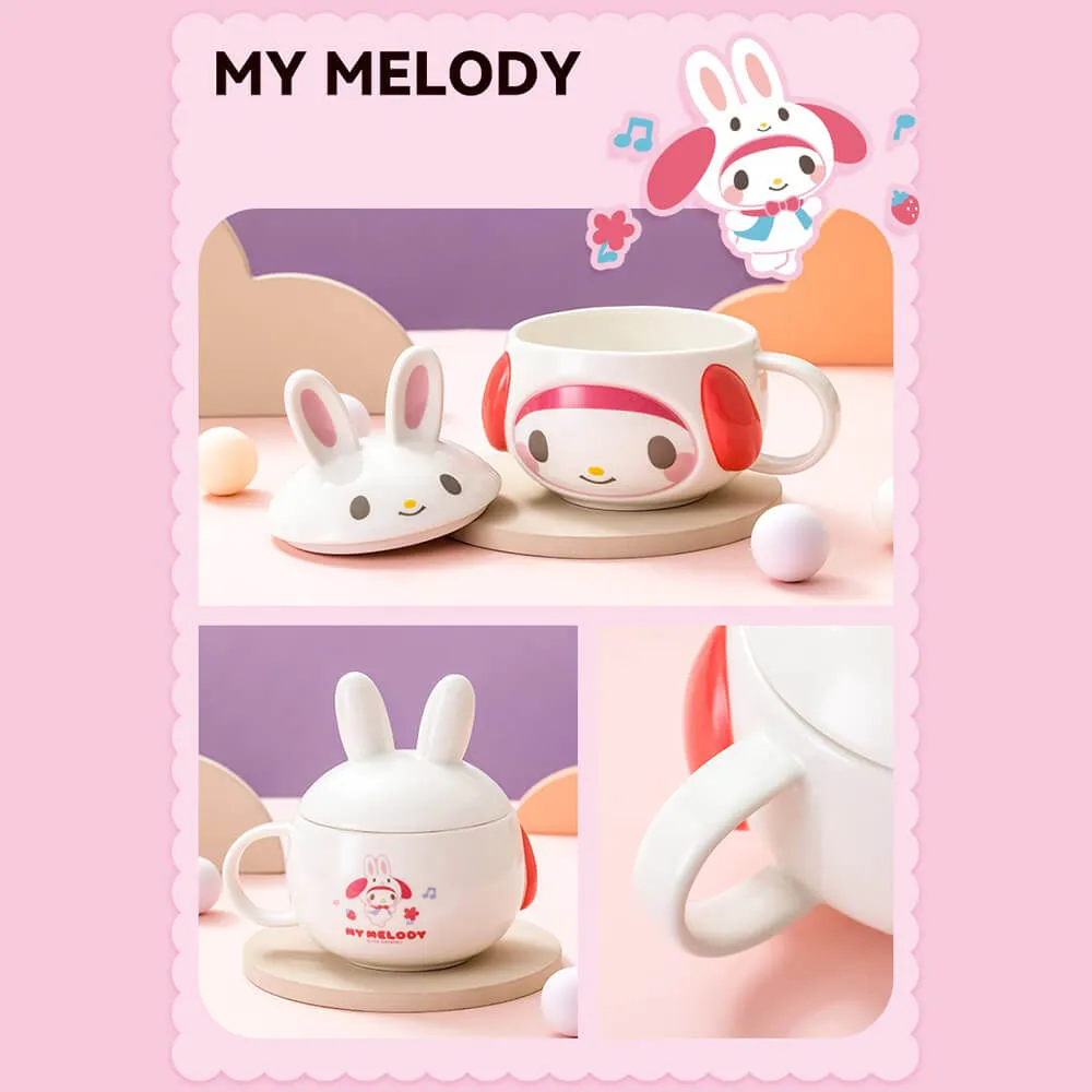 Sanrio Cute Embossed Mug with Lid