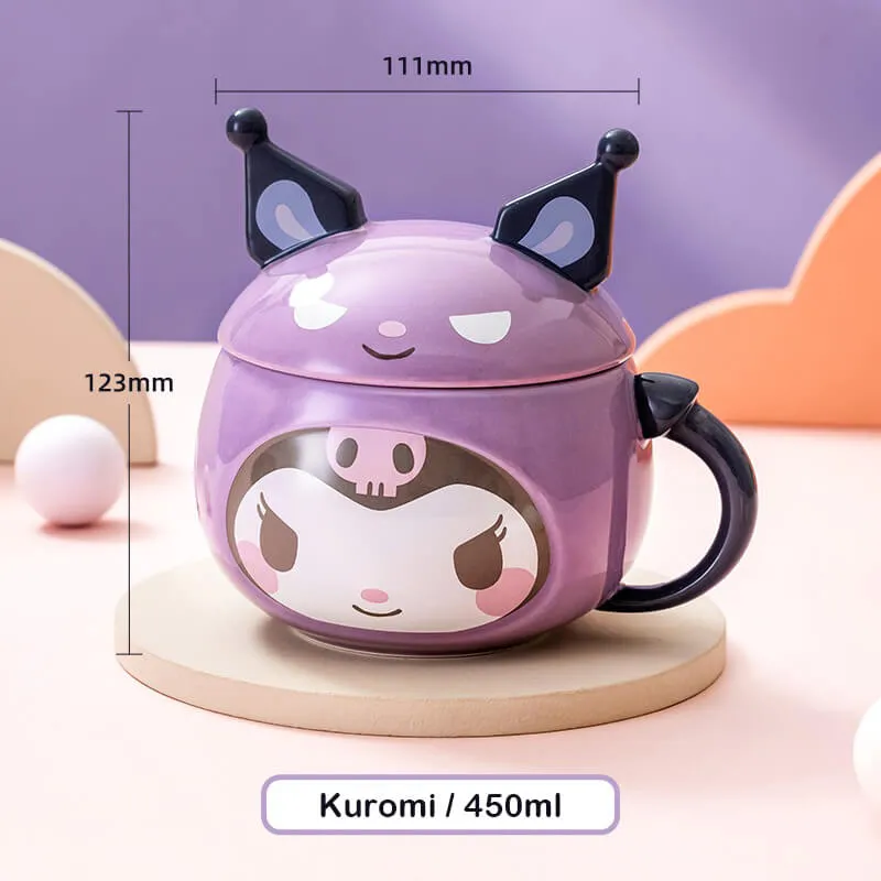 Sanrio Cute Embossed Mug with Lid