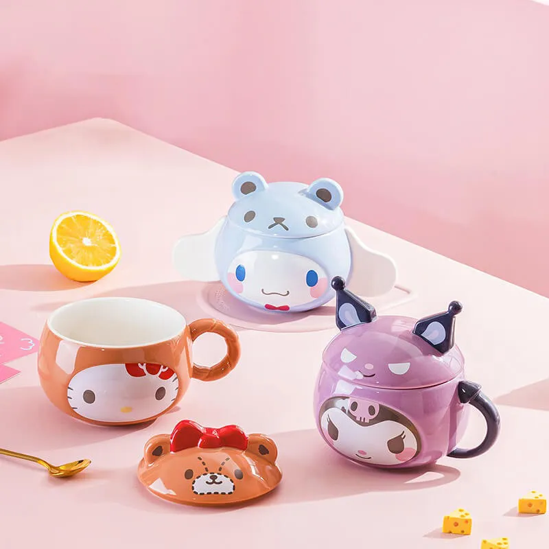 Sanrio Cute Embossed Mug with Lid
