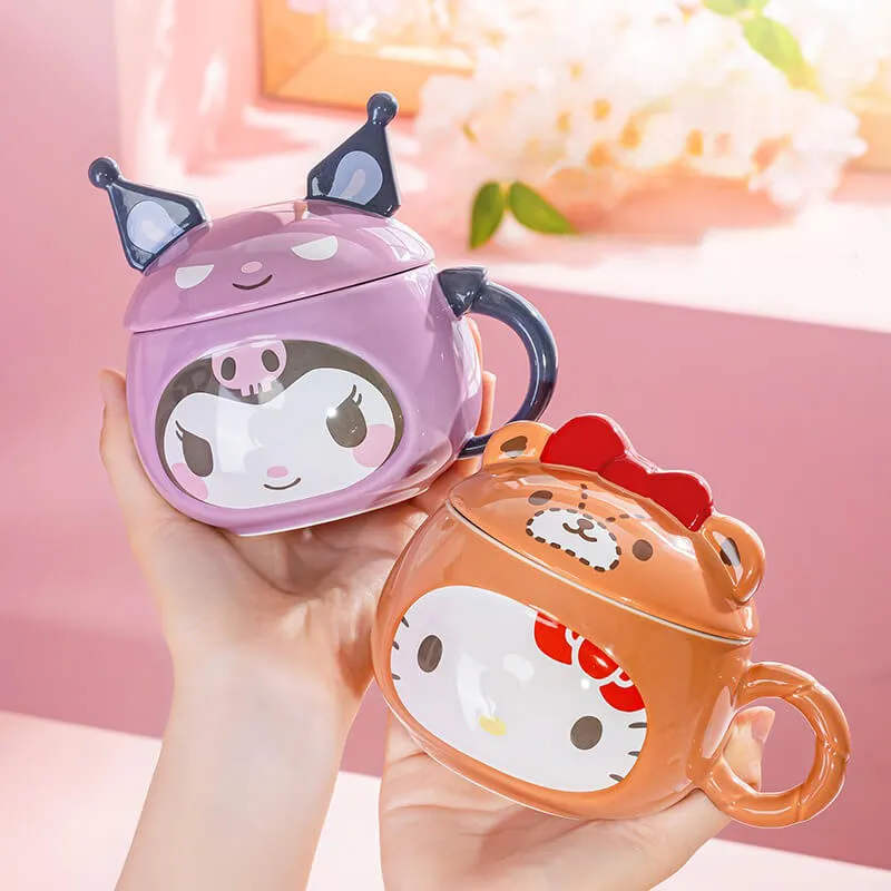 Sanrio Cute Embossed Mug with Lid