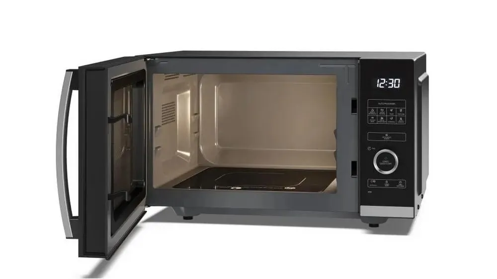 Sharp YCQS254AUB 900W 25 Litre Flatbed Microwave Oven, Black