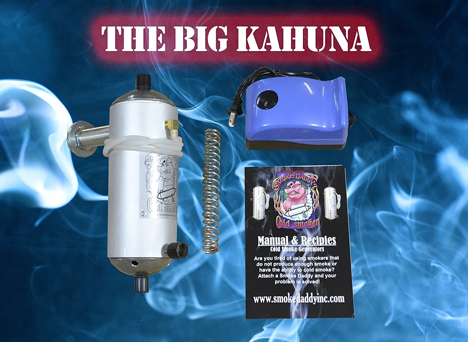 Smoke Daddy Big Kahuna Cold Smoke Generator w/ Big Green Egg Ceramic Grill Adapter