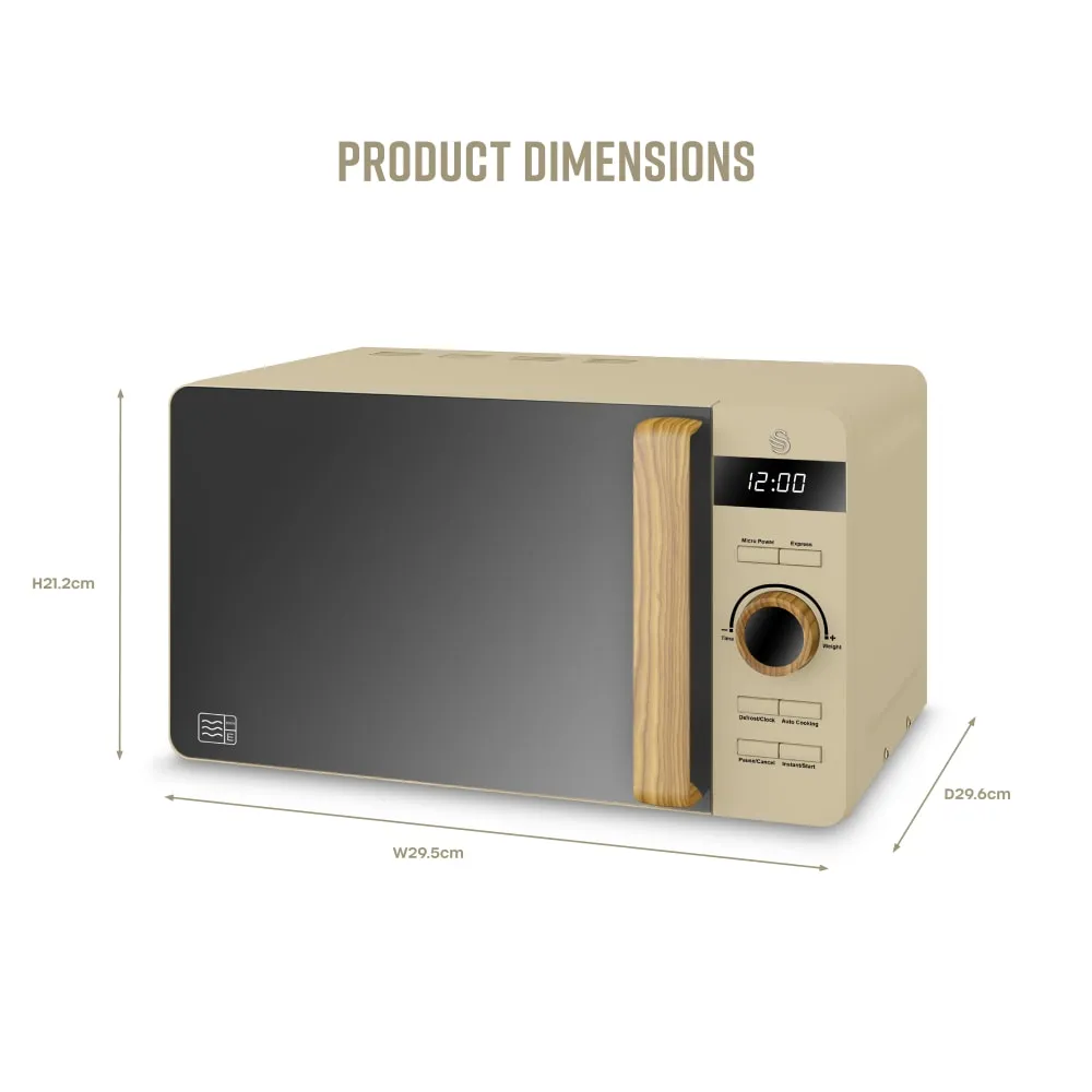 Swan 20L Nordic Digital Microwave