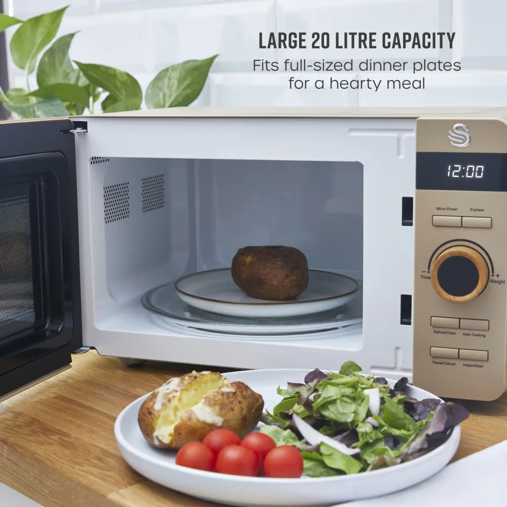 Swan 20L Nordic Digital Microwave