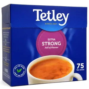 Tetley Extra Strong Tea Bags 75 Count
