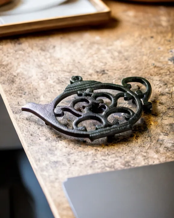 'The Teapot' Cast Iron Trivet
