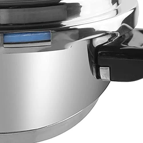 Vinod Stainless Steel Pressure Cooker 3.5 Litres | Also use as Deep Fry pan | Sandwich Bottom | Induction and Gas Stove Friendly | 2 Years Warranty | ISI and CE certified | Silver