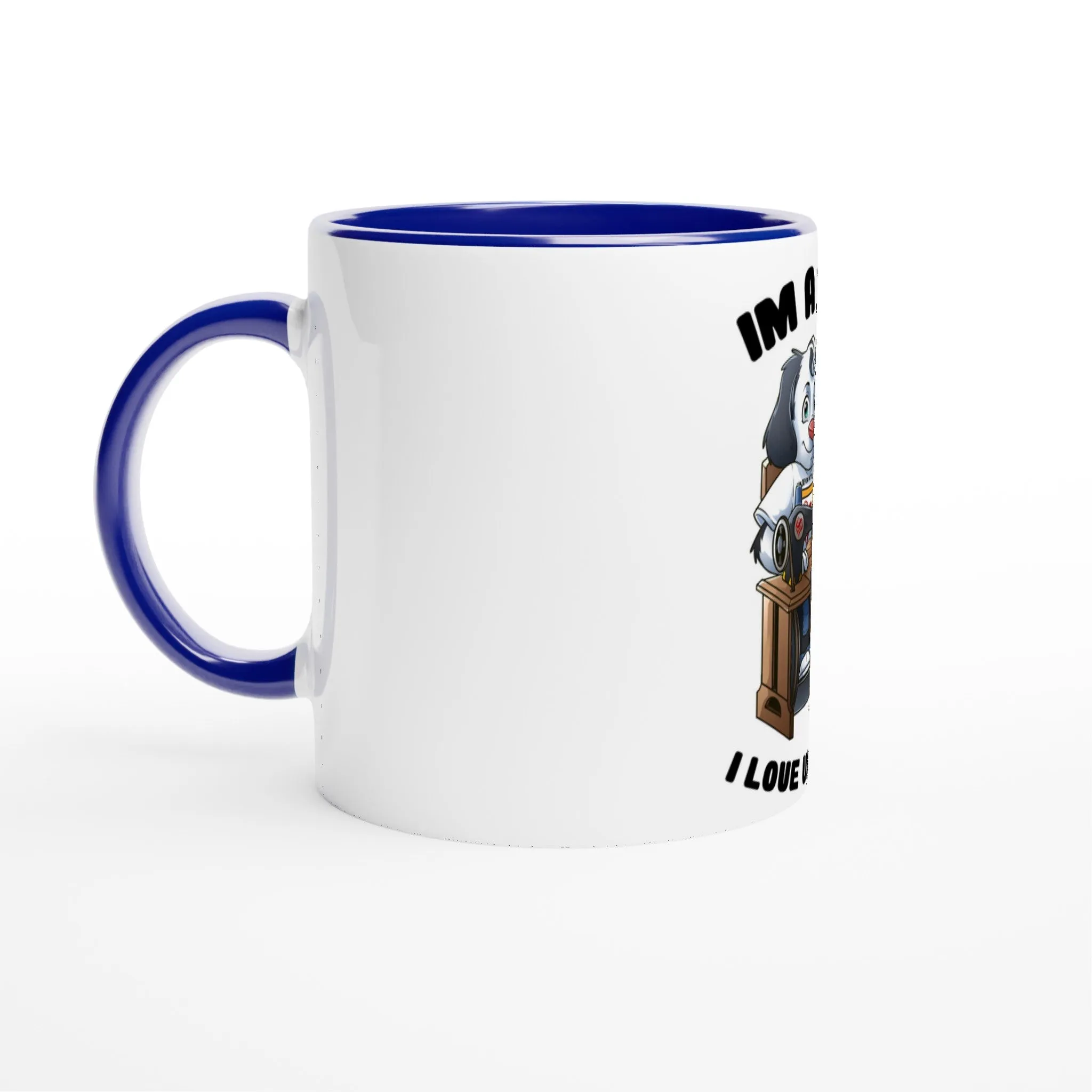 White 11oz Ceramic Mug with Color Inside