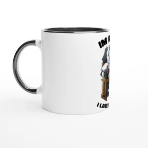 White 11oz Ceramic Mug with Color Inside