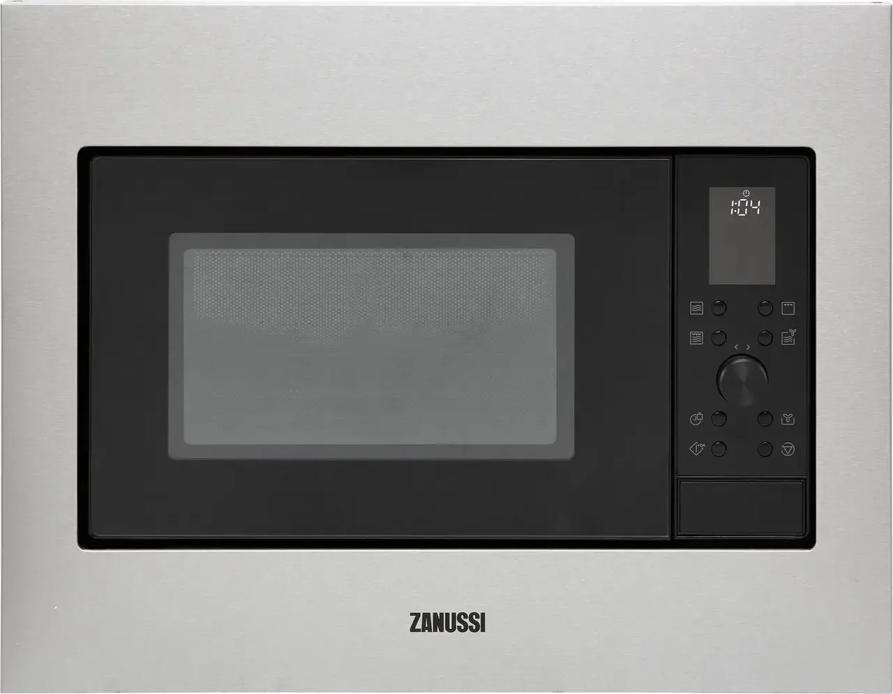 Zanussi ZMSN4CX Built In Microwave & Grill - Stainless Steel / Black